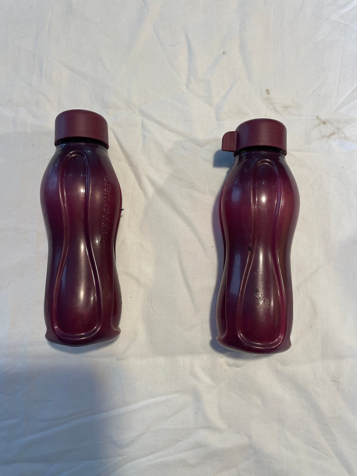 Tupperware Eco Flesjes - Set van 2 (Paars) elk 310 ml, Huis en Inrichting, Gebruikt, Paars, Ophalen of Verzenden, Drinkfles