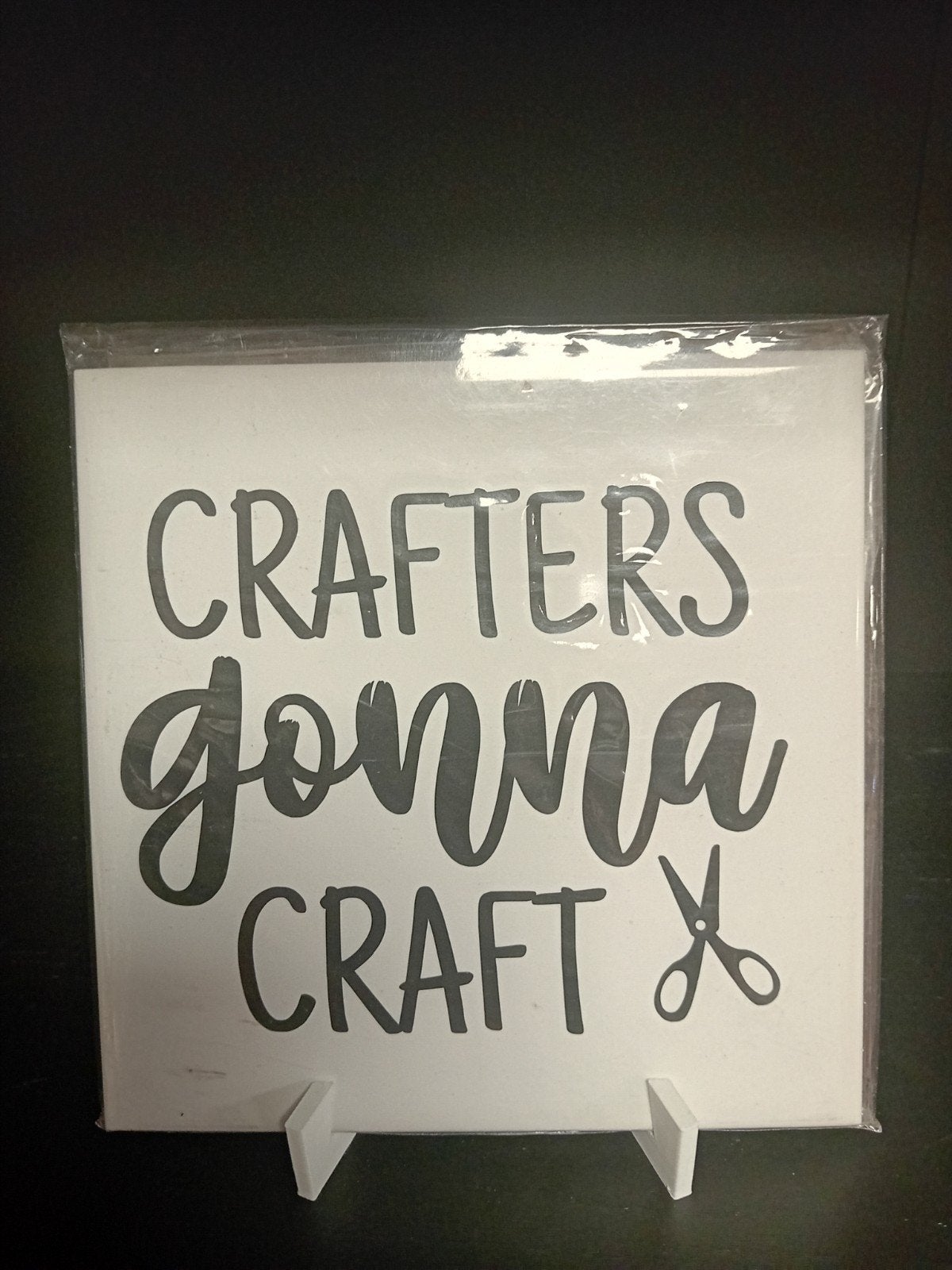 Decoratief bordje 'Crafters Gonna Craft', Overige thema's, Overige typen, Klaar om op te hangen, Ophalen of Verzenden