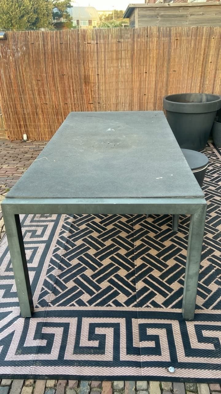 Robuuste tuintafel - Rechthoekig en duurzaam, Ophalen, Gebruikt, Rechthoekig, Metaal
