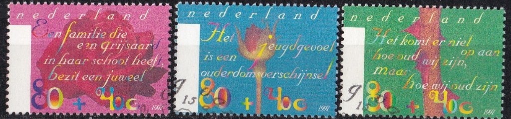 Zomerzegels - gebruikt – NVPH 1716 - 1718, Ophalen of Verzenden, Na 1940, Gestempeld