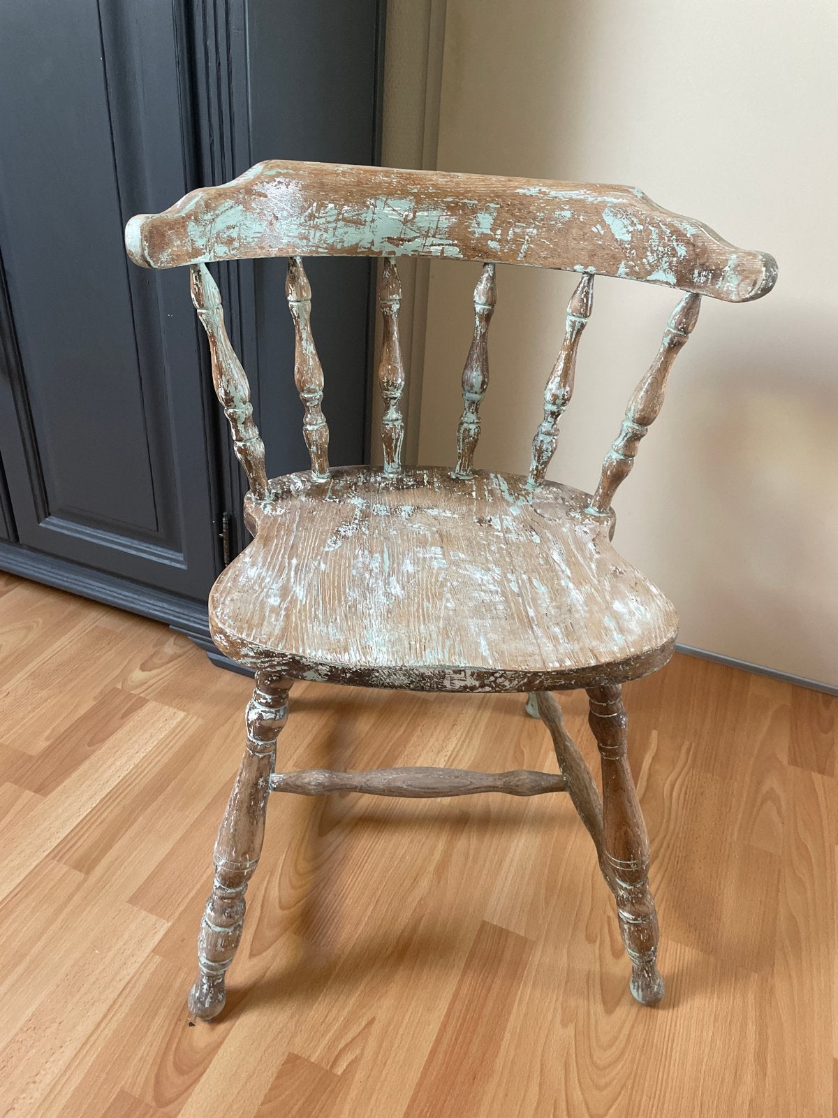 Oude houten kroeg stoel - Vintage look, Ophalen