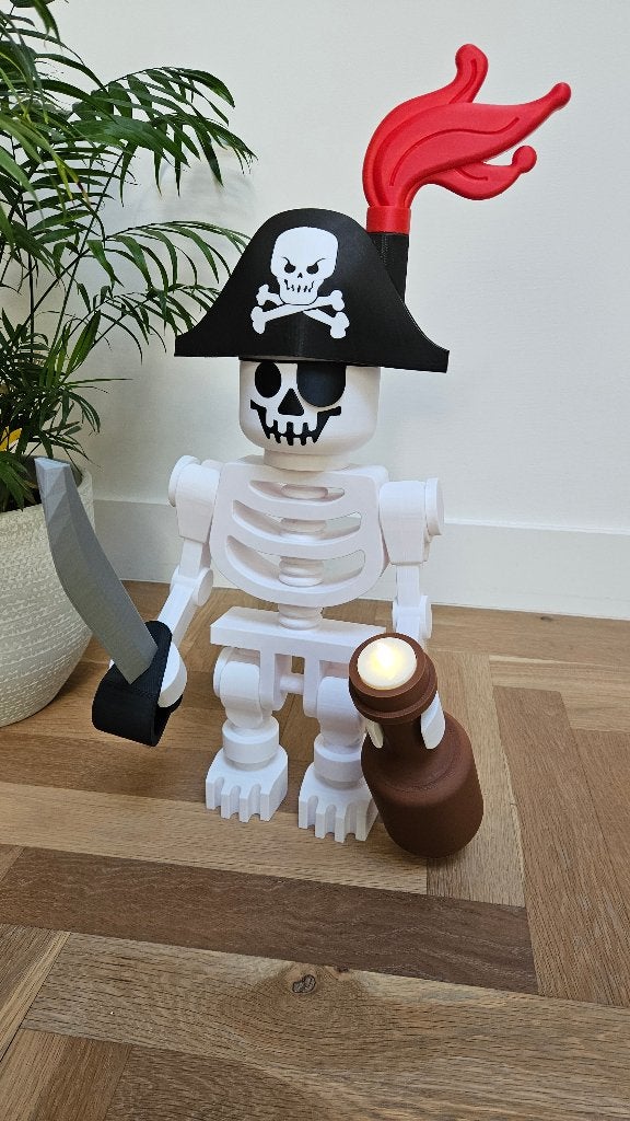 Mega Skelet Piraat LEGO geïnspireerd, Ophalen of Verzenden, Nieuw