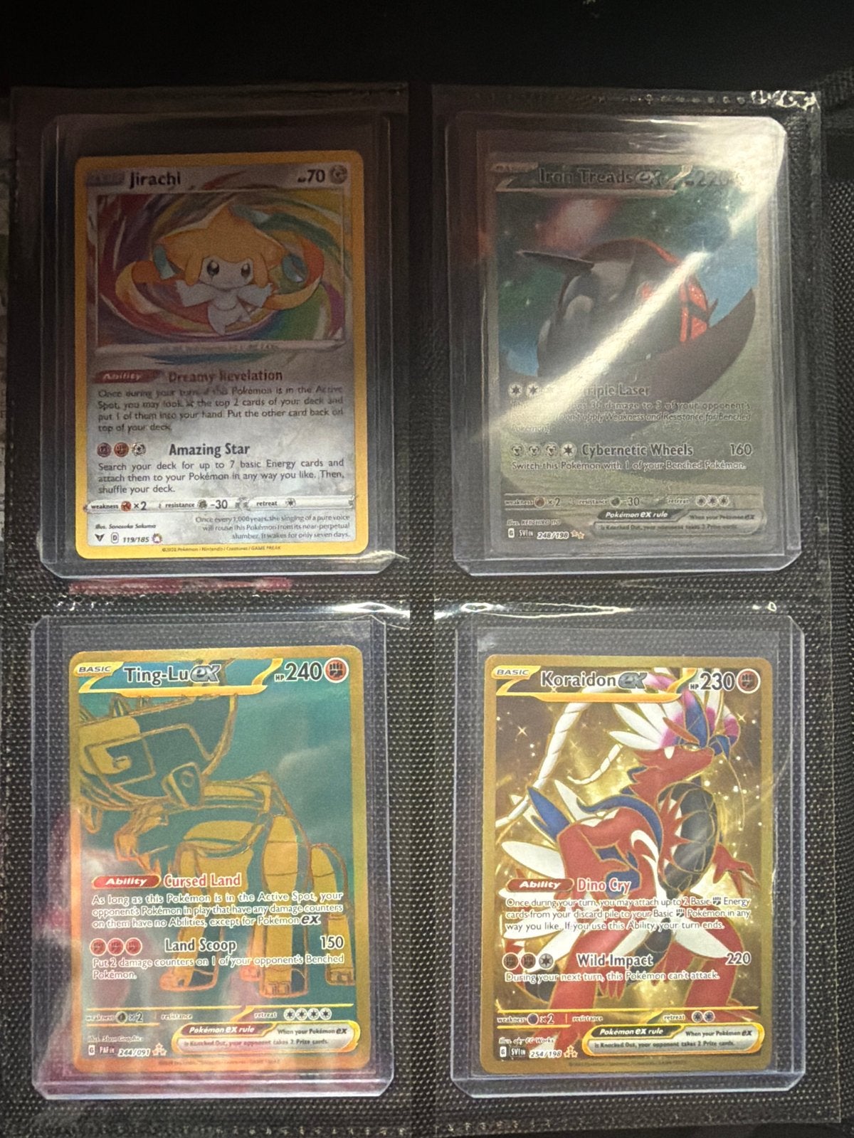 Pokémon kaarten in goede conditie - Jirachi, Iron Treads, Ti, Ophalen of Verzenden, Zo goed als nieuw, Meerdere kaarten, Foil