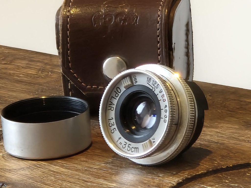 Foca Oplar 1:3,5 F= 3.5 cm ( 35 mm ) Analoog lens, Beschermhoes/tas, Overige merken, Gebruikt, 35 mm