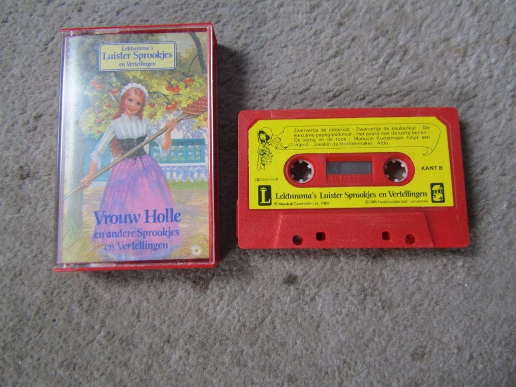 Cassette:Luistersprookjes: Vrouw Holle e.a sprookjes, Cd's en Dvd's, Cassettebandjes, Gebruikt, Kinderen en Jeugd, 1 bandje, Ophalen of Verzenden