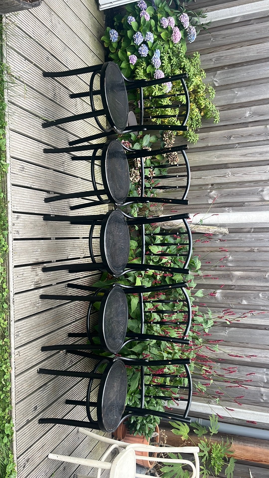 5 antieke (Thonet) stoeltjes, Ophalen