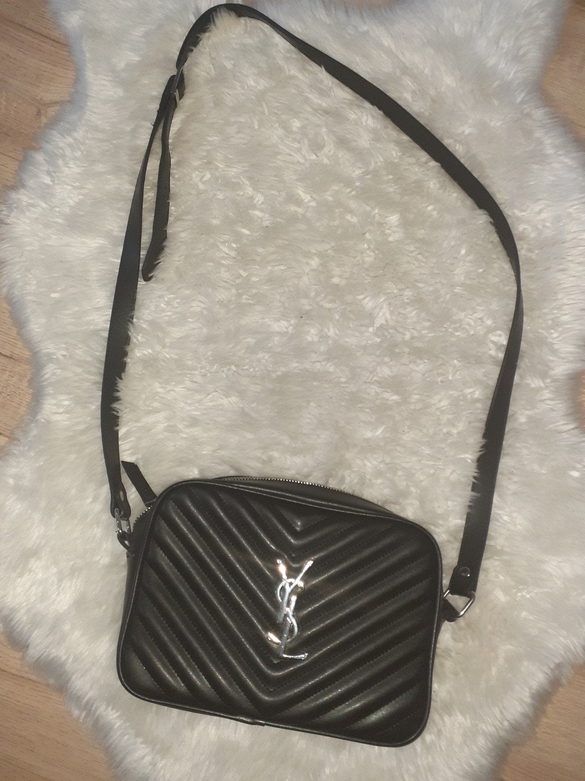 Yves Saint Laurent tas, Ophalen of Verzenden, Zwart, Schoudertasje