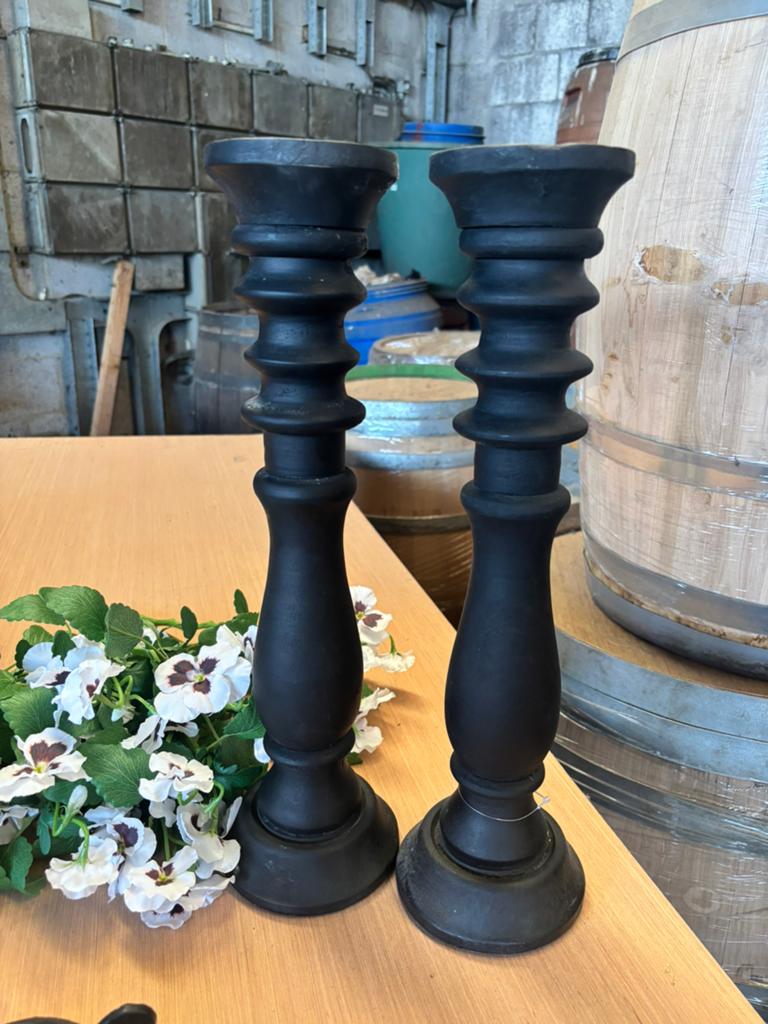 Grote houten kandelaars, Nieuw, Ophalen of Verzenden, Vv, Minder dan 25 cm