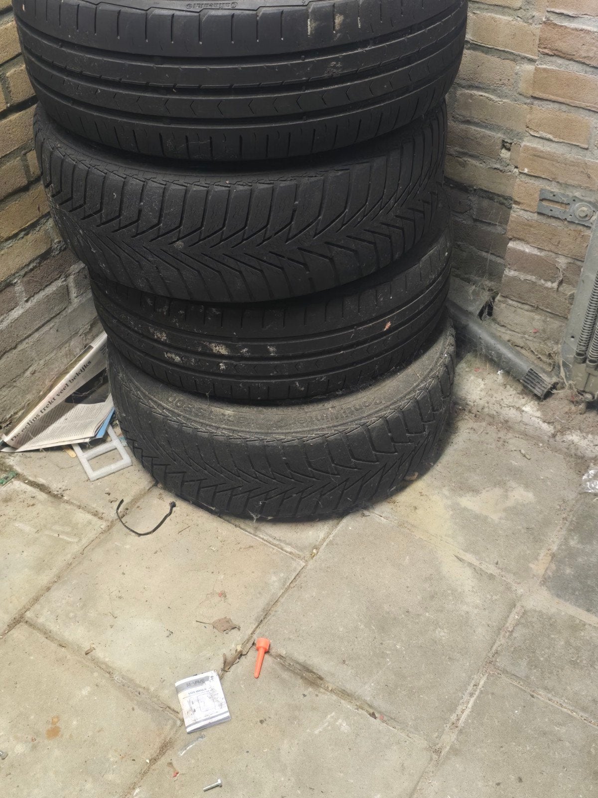 4x185/60 R15 H winterbanden op stalen velg voor VW polo, Ophalen, Gebruikt, 15 inch, Banden en Velgen