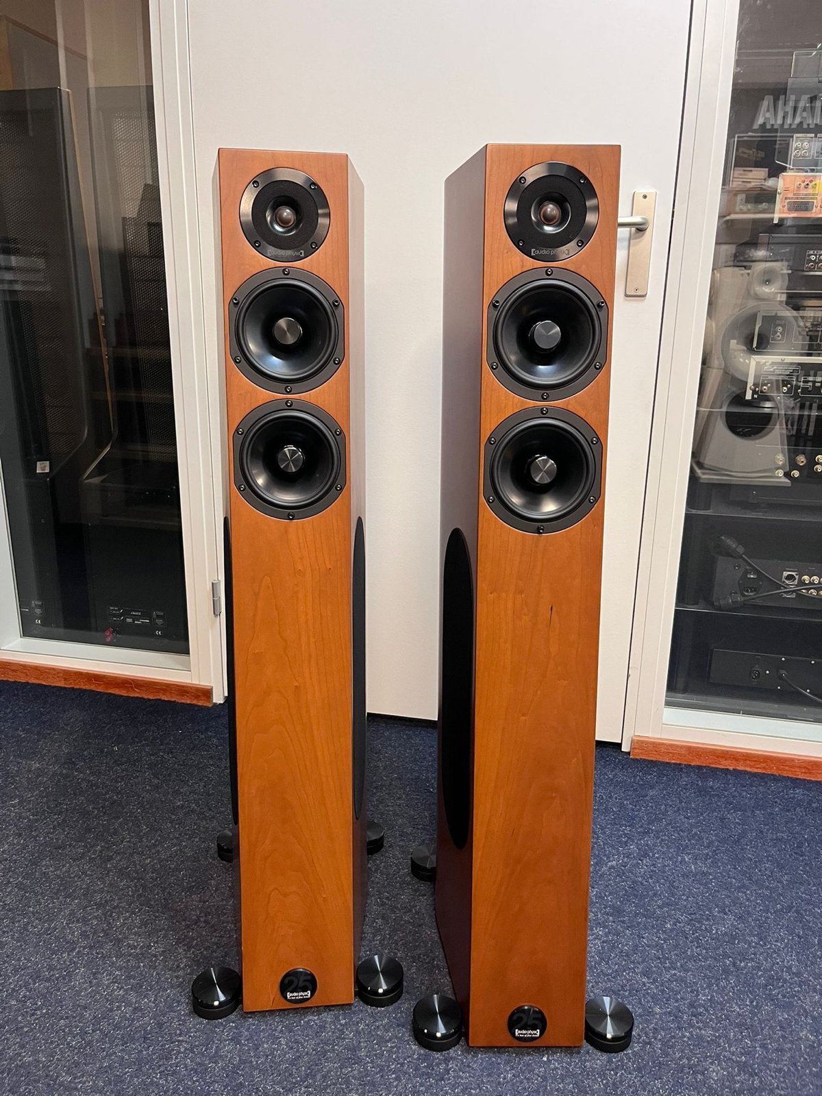 Audio Physic Scorpio 25 Vloerstaande Luidsprekers Kersenhout, Gebruikt, ., ., 120 watt of meer