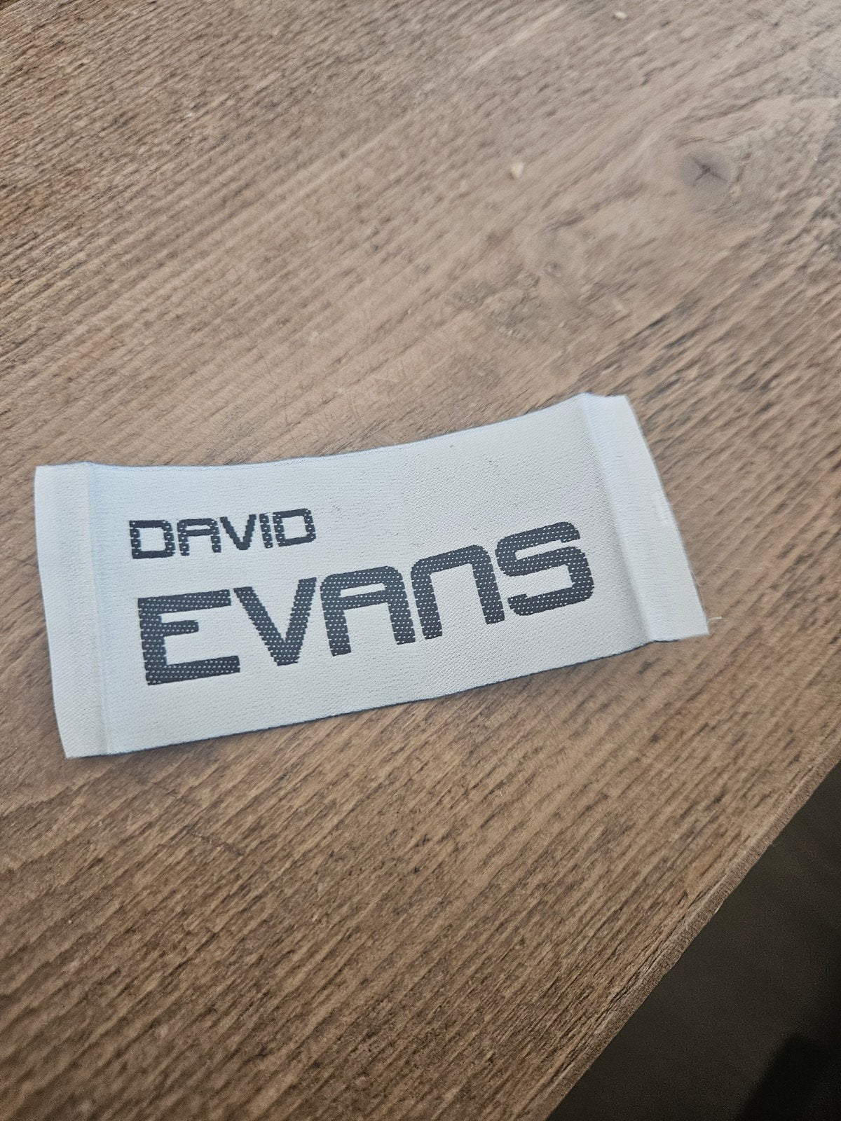 David Evans opnaai embleem, Ophalen of Verzenden, Buitenlandse clubs, Poster, Plaatje of Sticker
