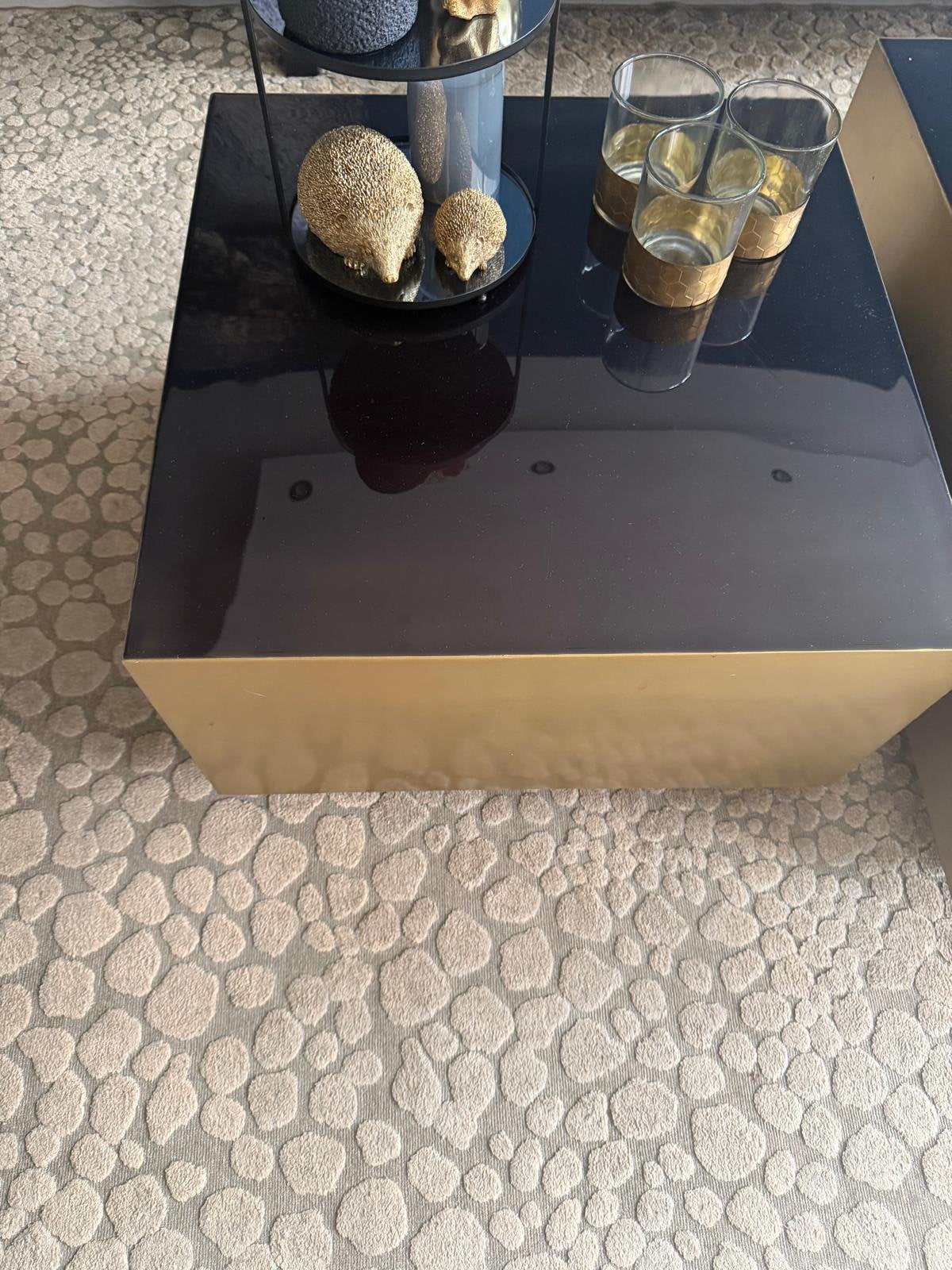 Aliminium salontafels groot en klein, Ophalen, Zo goed als nieuw, Rond, 50 tot 100 cm