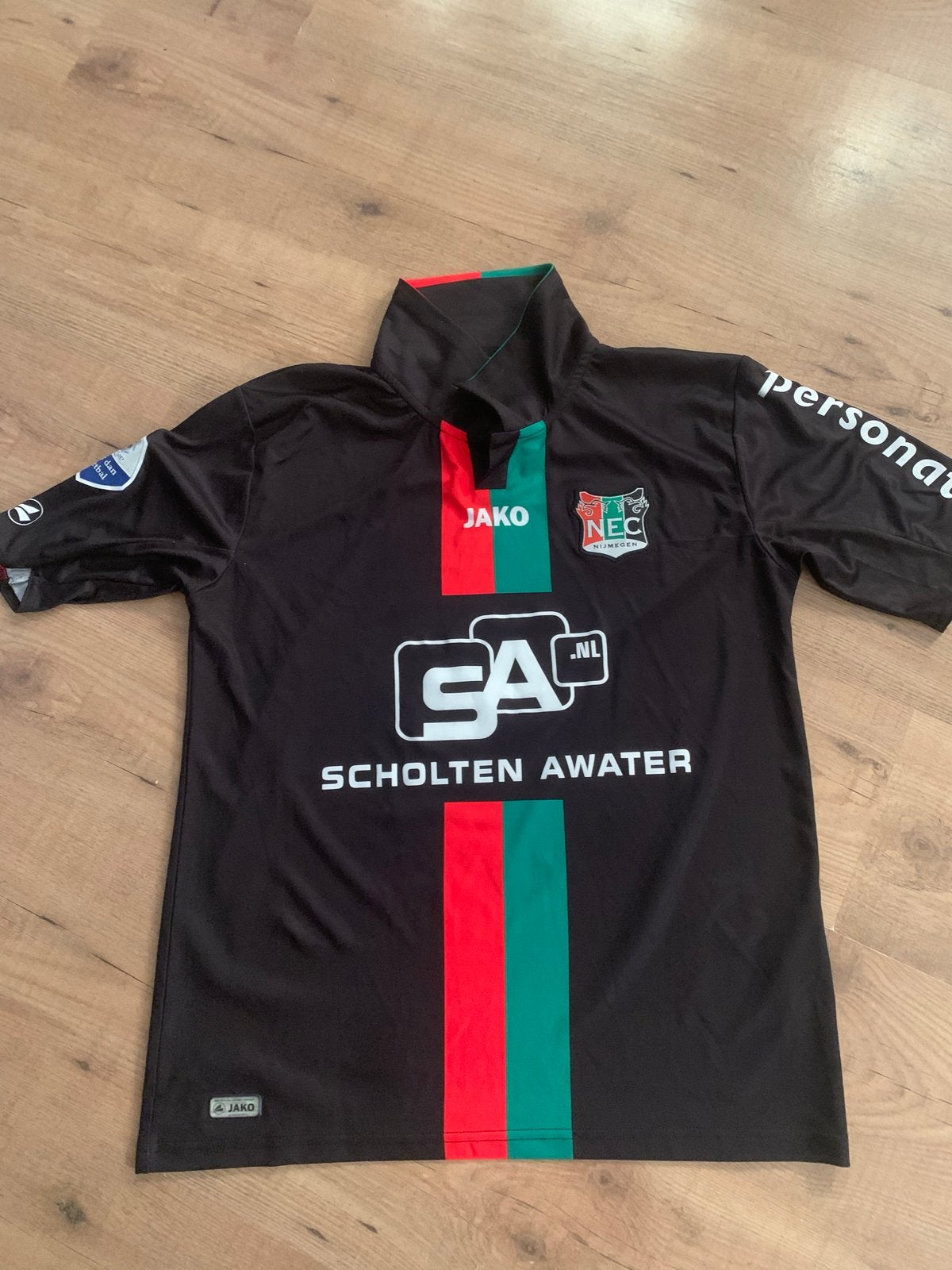 NEC Thuisshirt 2013/2014 Haitz #5 Gesigneerd. Match issued, Maat L, Ophalen of Verzenden, Zo goed als nieuw, Shirt