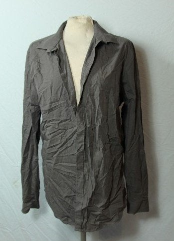 Grijs katoenen overhemd.Mt 42.Merk Angelo Litrico, Kleding | Heren, ., Ophalen of Verzenden, Zo goed als nieuw, Halswijdte 41/42 (L)