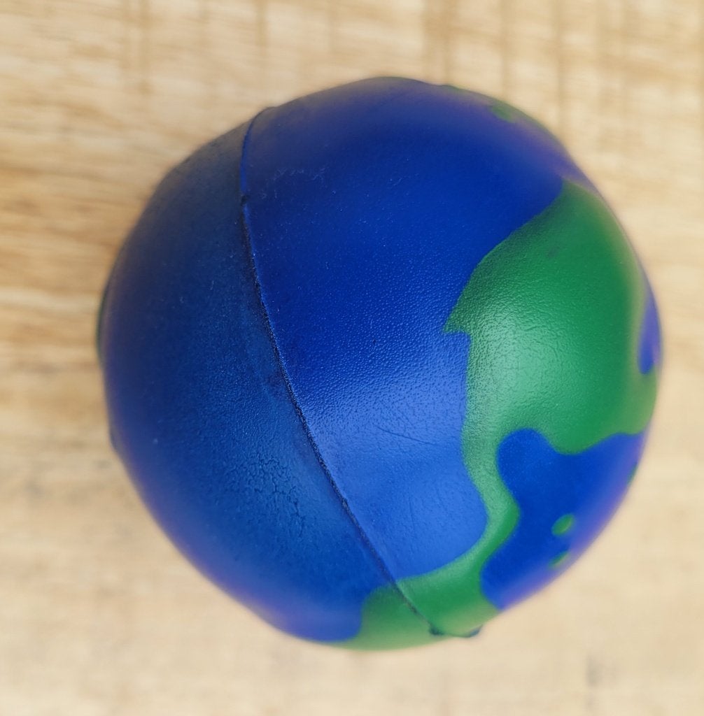 Stressbal met wereldbol opdruk, Ophalen of Verzenden, Nieuw, Overige typen
