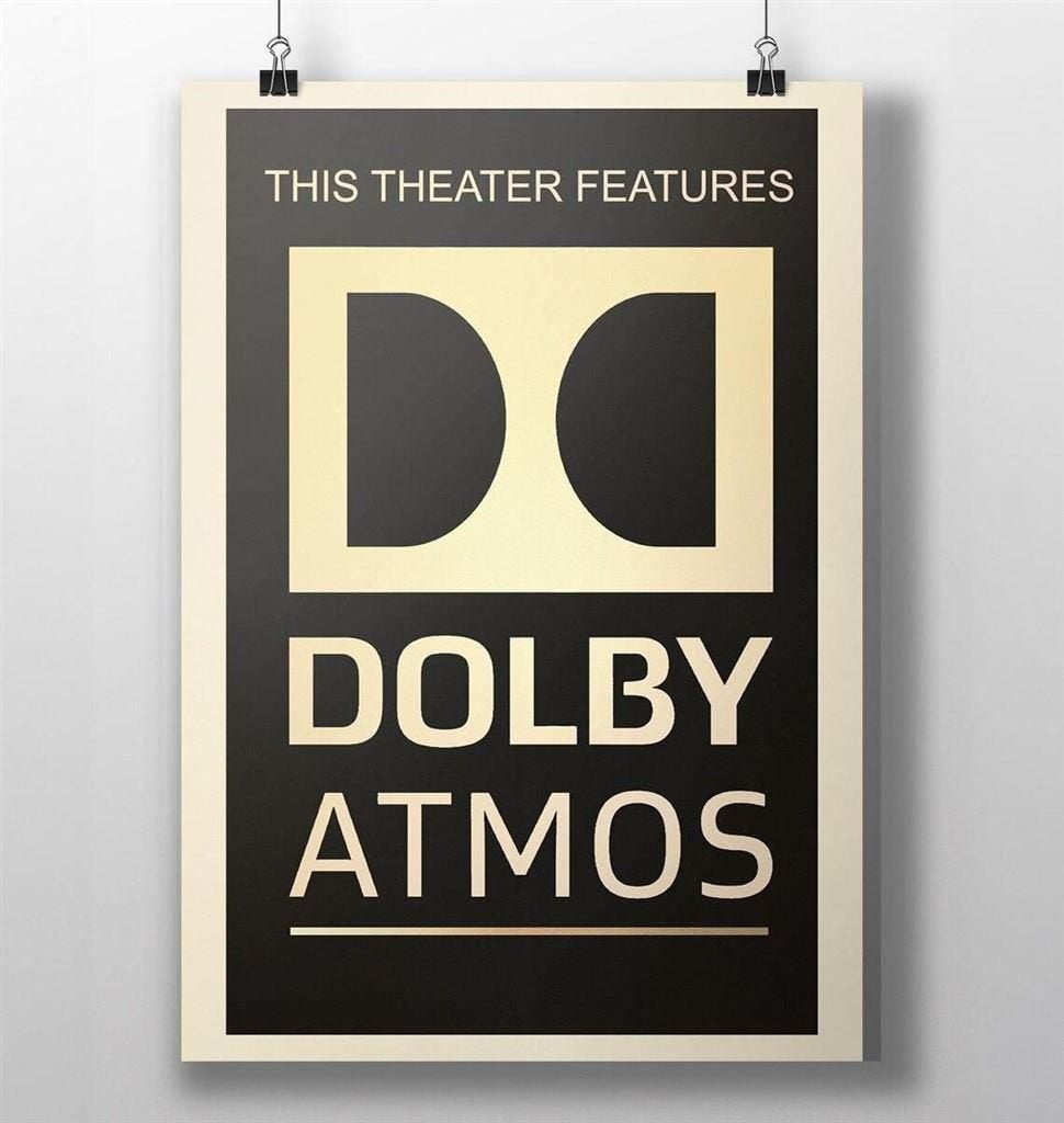 Dolby Atmos Home Cinema 50x70cm Poster, Verzamelen, Verzenden, Nieuw, A1 t/m A3, Overige onderwerpen