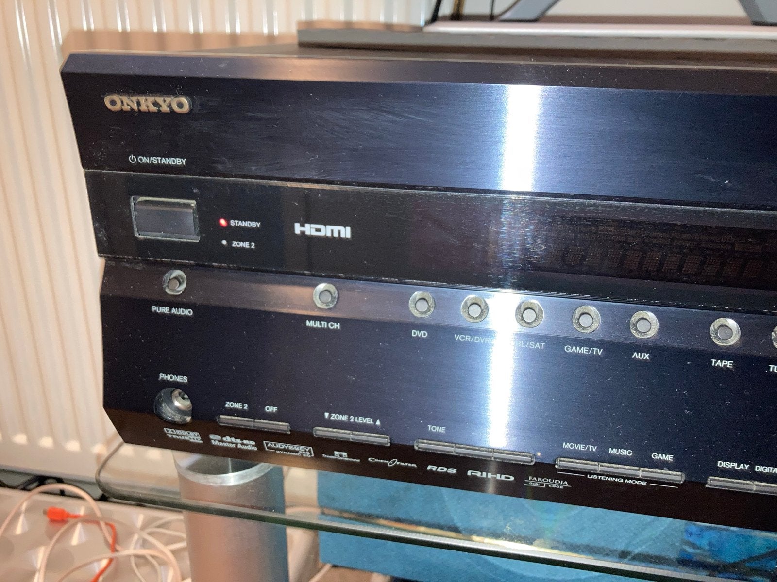 Onkyo TX-SR606 AV Receiver - Goede staat, Ophalen, 120 watt of meer, Onkyo, Gebruikt