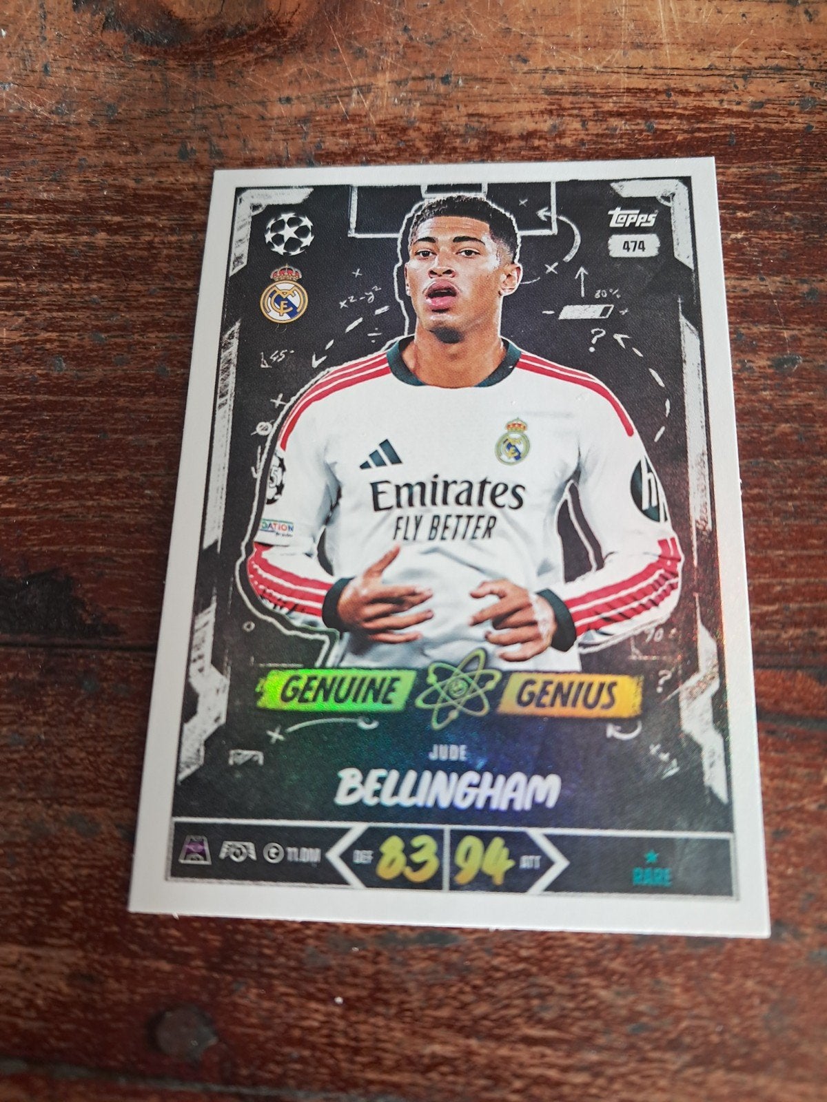 Topps voetbalkaart: Jude Bellingham. Rare., Hobby en Vrije tijd, Ophalen of Verzenden, Nieuw, Plaatje