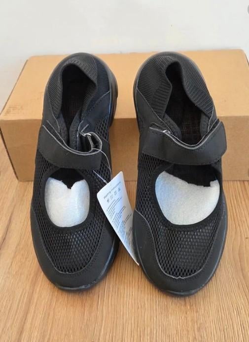 Zwarte Comfortschoen Klittenband – Ademend & Licht mt. eu38, Zwart, Overige typen, Ophalen of Verzenden, Zo goed als nieuw