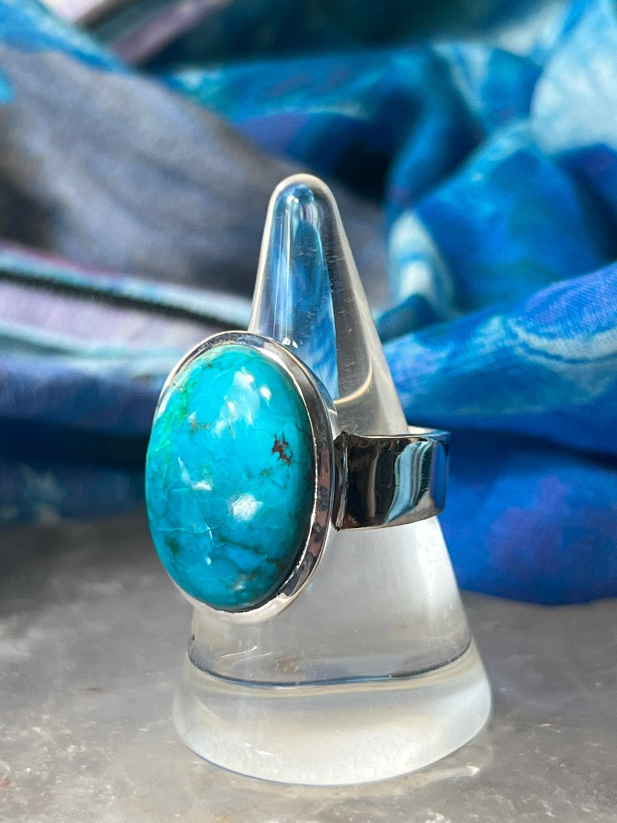 Chrysocolla beschermt geluk uniek power zuivert balans magie, Sieraden, Tassen en Uiterlijk, Ringen, Blauw, Magnolia11, Nieuw