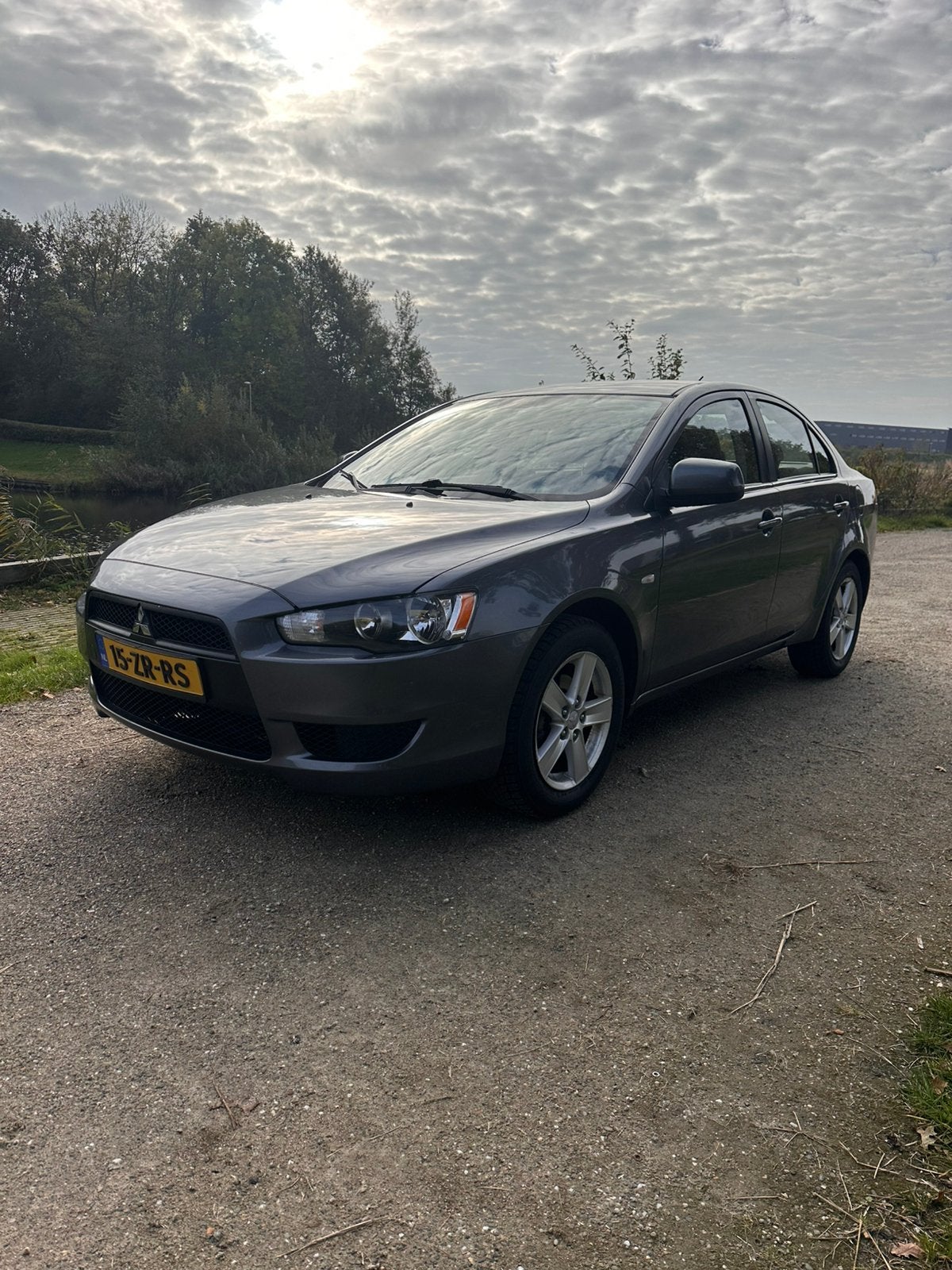 Mitsubishi Lancer 1.8 Mivec Sports Sedan 2008 Grijs, Auto's, 1295 kg, Origineel Nederlands, Handgeschakeld, Particulier