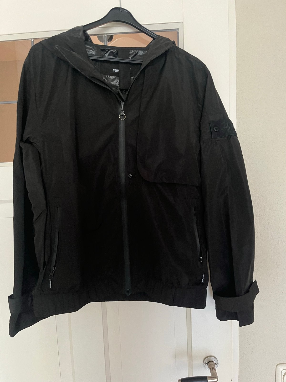 Stone Island Ghost Piece Jas Zwart Maat M, Kleding | Heren, Ophalen of Verzenden, Gedragen, Maat 48/50 (M), Zwart
