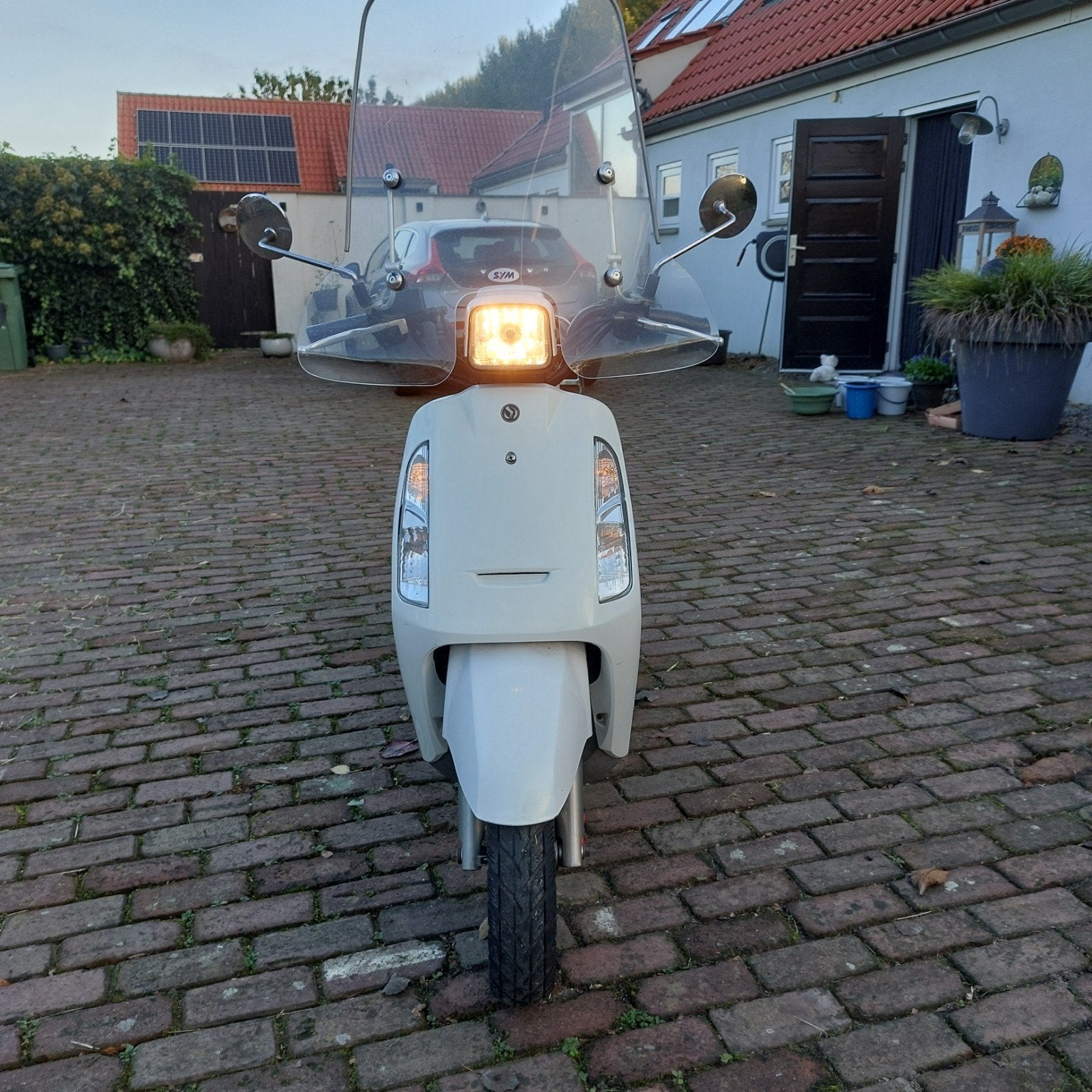 Sym scooter met windscherm en kettingslot, Ophalen, Gebruikt, Overige modellen, Maximaal 45 km/u