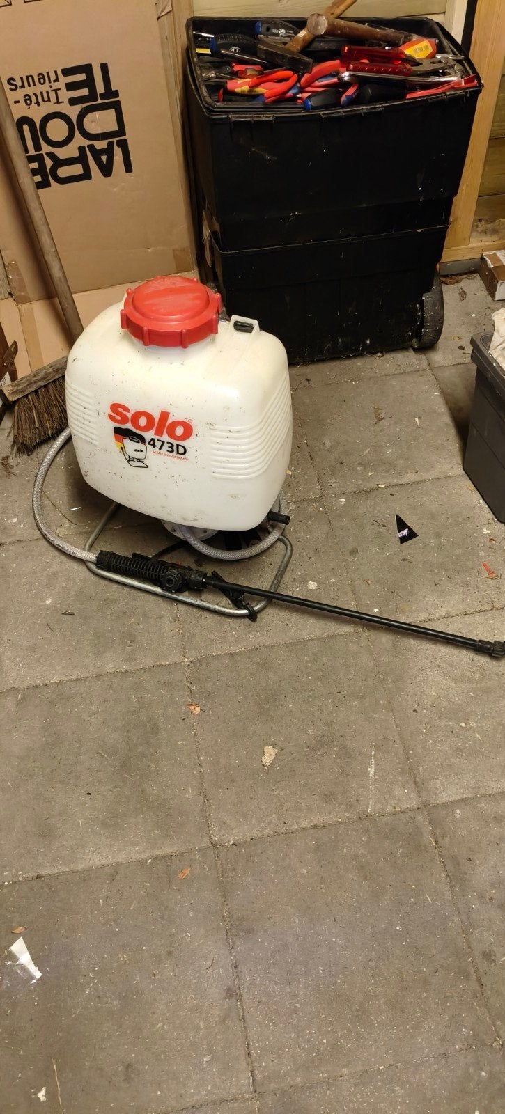 Solo 473D Rugspuit - Gebruikt maar functioneel, Ophalen of Verzenden