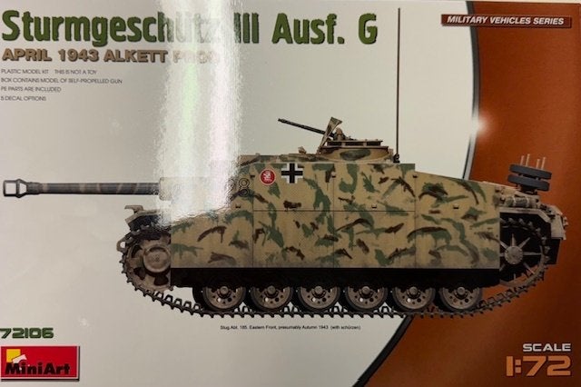 Coelianmodels, MiniArt 72106, Stug III G, 1/72, € 29,99, Overige merken, Nieuw, Ophalen of Verzenden, Tank