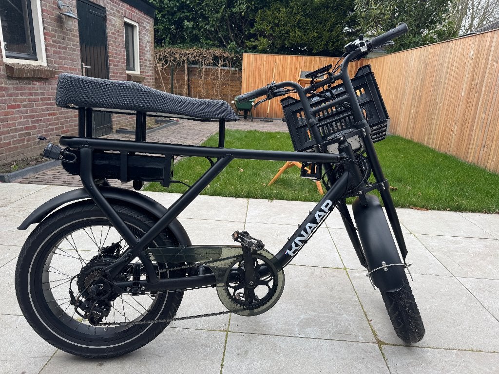KNAAP AMS Black edition fatbike / E-bike, Gebruikt, 59 cm of meer, 30 tot 50 km per accu, Ophalen