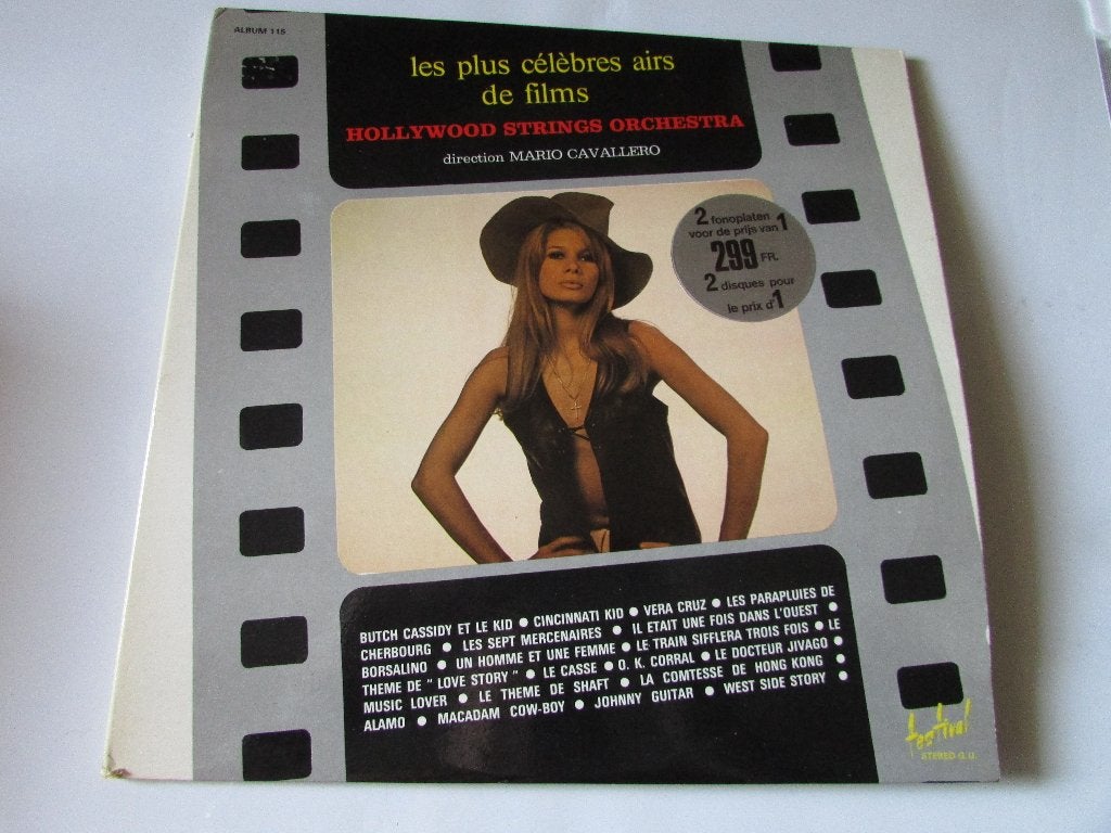 Les Plus Célèbres Airs de Films, Hollywood, 2 LP'S, Compilatie, Gebruikt, Ophalen of Verzenden, Complilatie