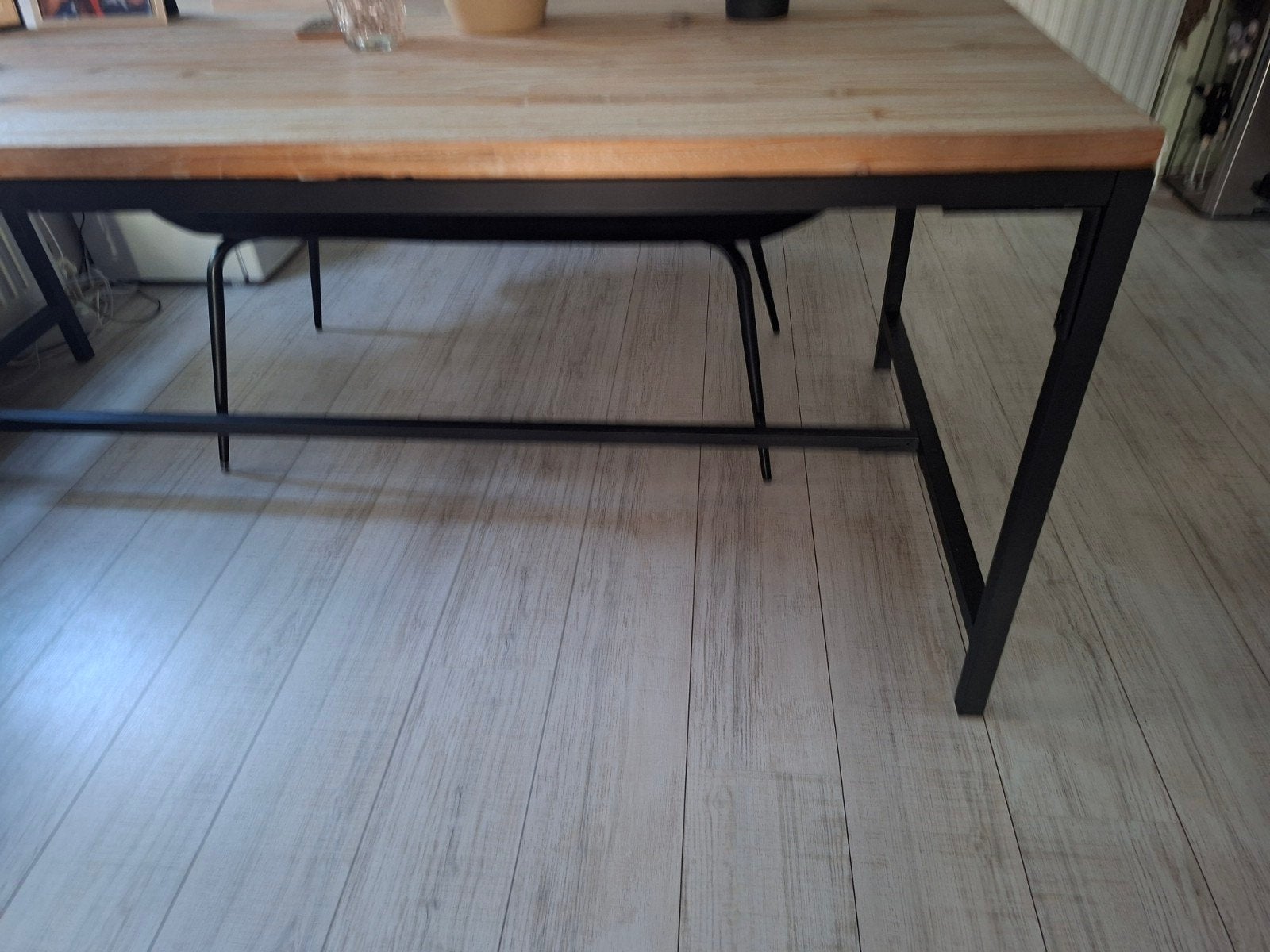 eettafel, Ophalen, Grenenhout, Zo goed als nieuw, 150 tot 200 cm
