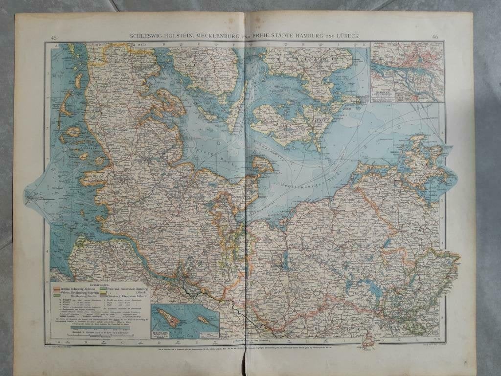 45-46/ Schleswig-Holstein, Mecklenbrug, Hamburg & Lübeck, Ophalen of Verzenden
