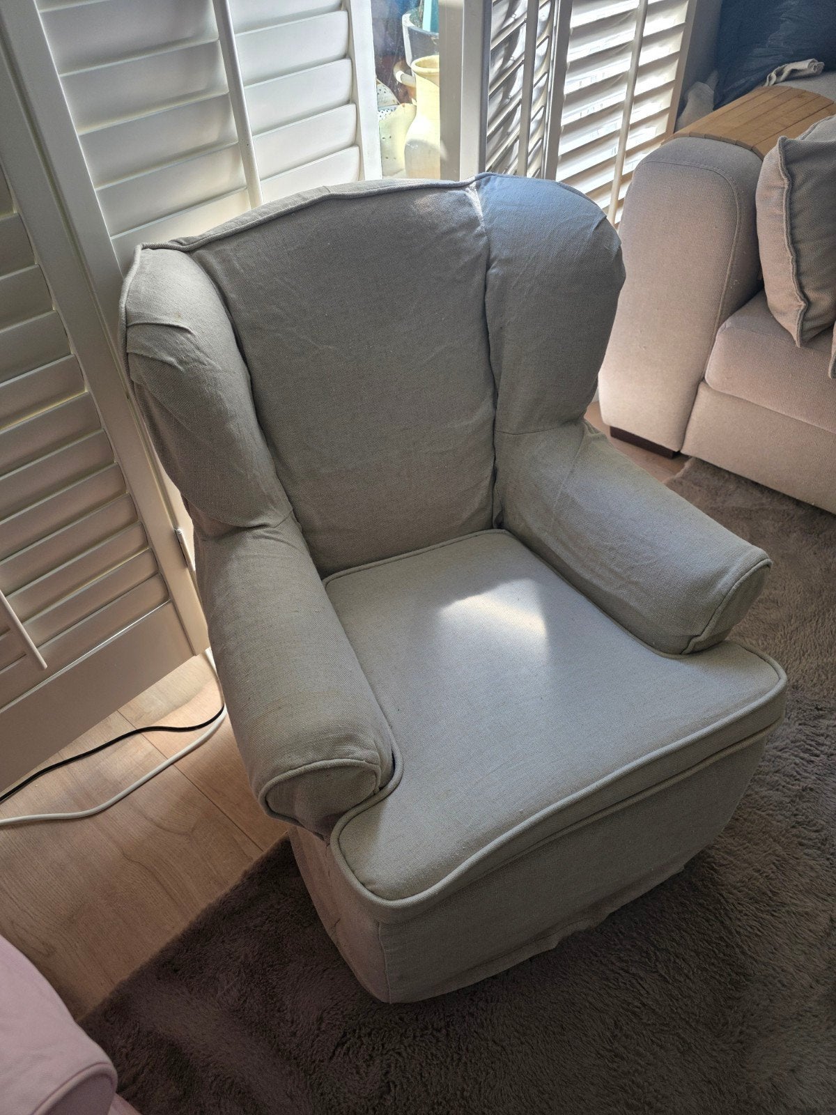 Riviera Maison Kinderstoel Beige - Zo goed als nieuw, Kinderen en Baby's, Ophalen, Zo goed als nieuw, Overige typen