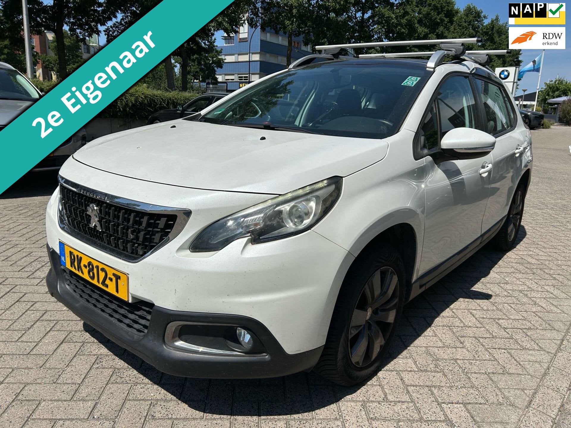 Peugeot 2008 1.2i 110pk 2e eig. 99.000km. Airco Cruise Carpl, Voorwielaandrijving, Stof, Euro 6, Origineel Nederlands