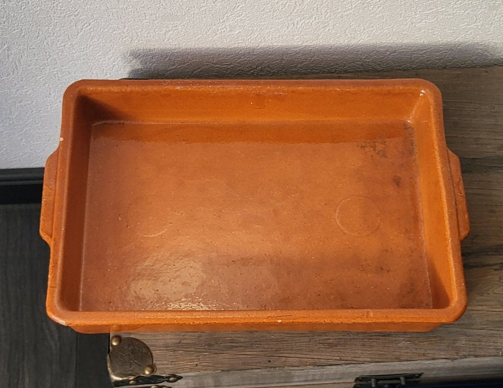 Nieuwe terracotta ovenschaal, 38 x 26 cm, beschadigd, Ophalen, Nieuw