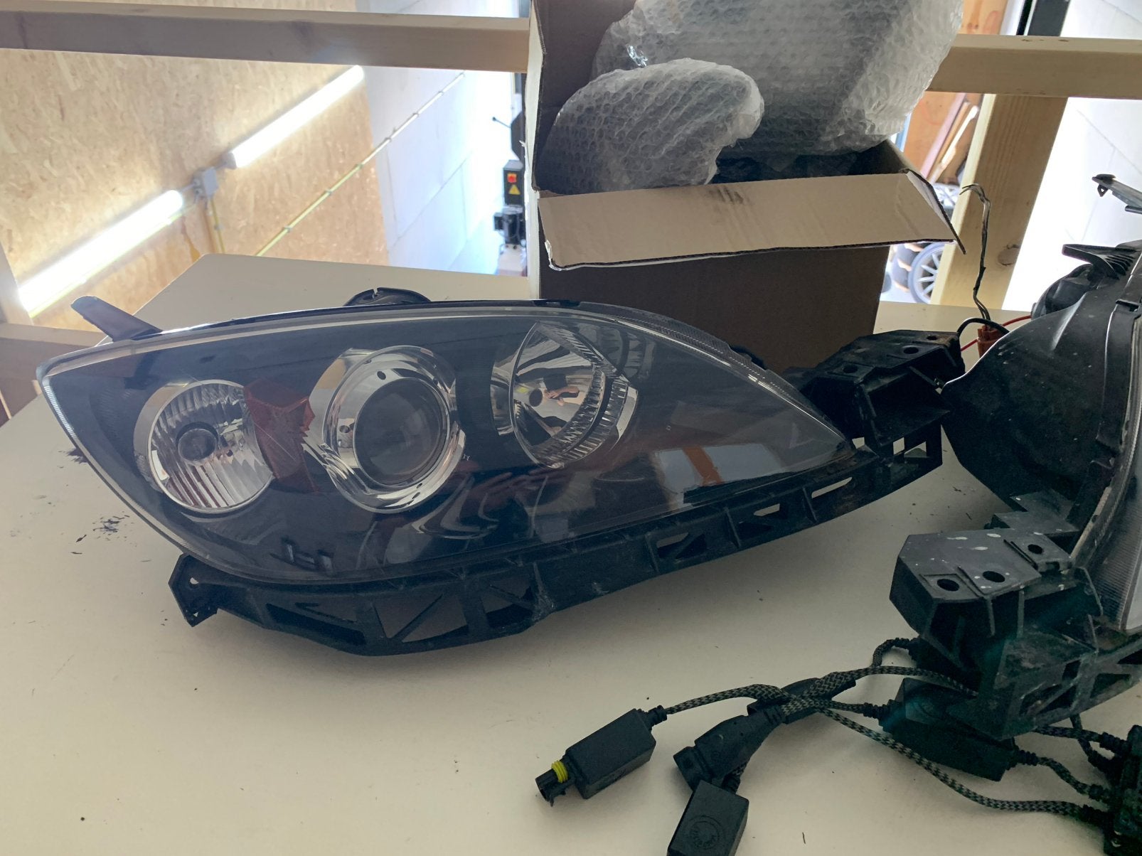 MAZDA 3 koplampen met xenon verlichting, Auto-onderdelen, Ophalen of Verzenden, Gereviseerd, Mazda