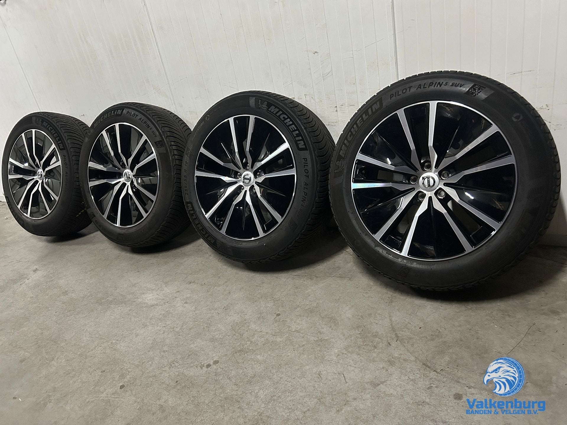7-8mm! Originele Volvo XC90 XC60 5-Double Spoke Black Diamon