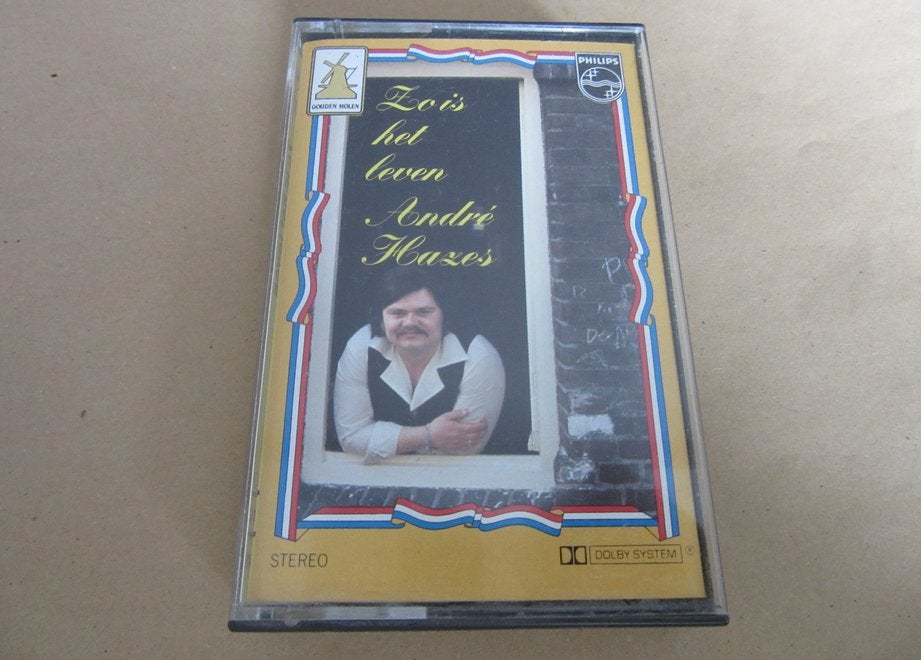 Andres Hazes cassettebandje Zo is het leven, Cd's en Dvd's, Cassettebandjes, Verzenden, Zo goed als nieuw, Nederlandstalig, 1 bandje