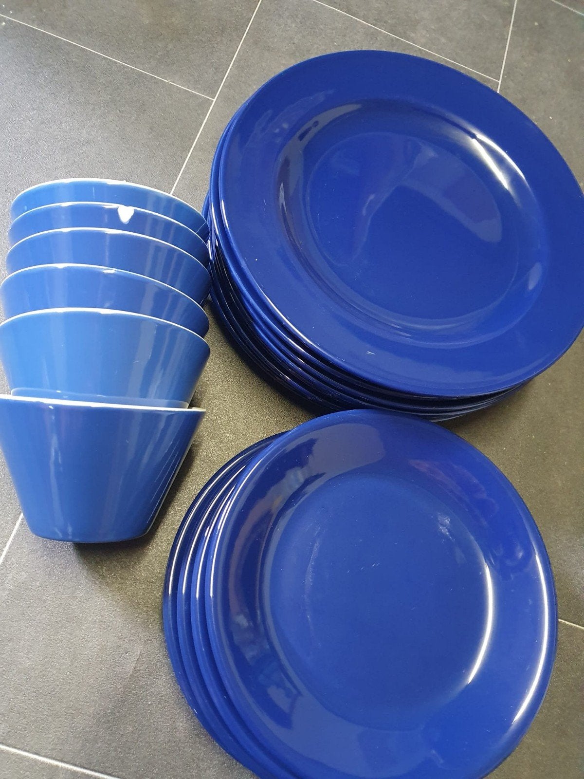 Blauw servies borden en kommetjes, Ophalen, Overige stijlen, Bord(en)
