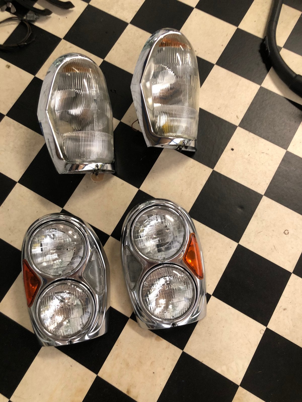 Oldtimer Mercedes Benz W111/112 koplampen, Ophalen of Verzenden, Gebruikt, Mercedes-Benz
