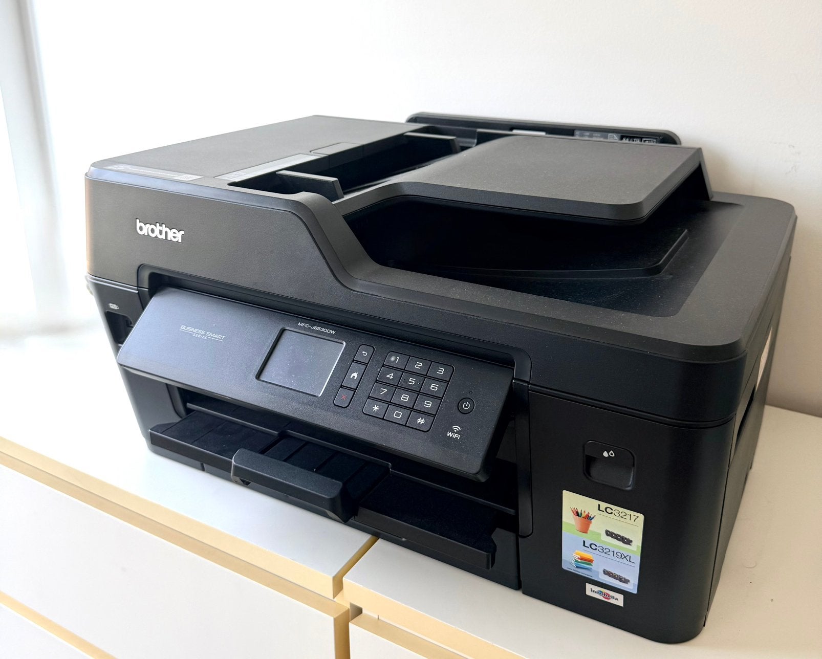 Brother MFC-J6530DW A3/A4 draadlose kleuren inktjet printer, Ophalen, Zo goed als nieuw, Faxen, Draadloos
