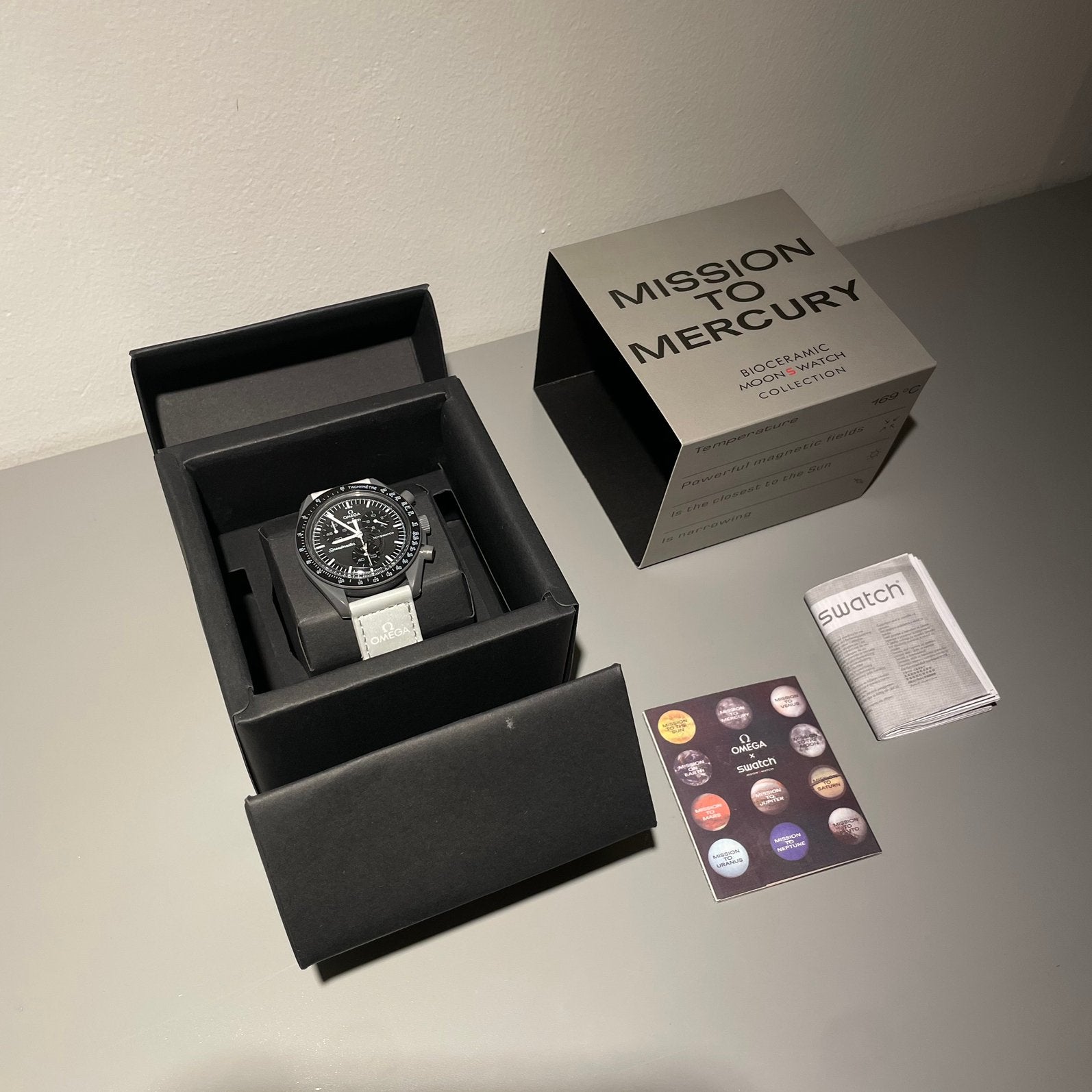 Swatch x Omega Mission to Mercury, Sieraden, Tassen en Uiterlijk, Horloges | Heren, Kunststof, Verzenden, Polshorloge, Nieuw