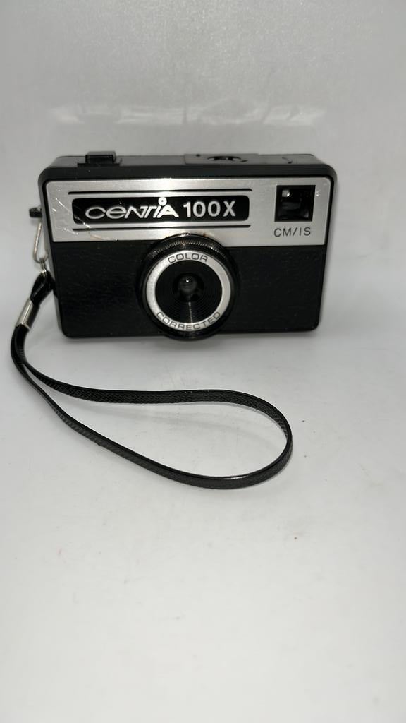 Vintage Centia 100x wegwerpcamera, inclusief polskoordje., Ophalen of Verzenden, Gebruikt, Compact, Overige Merken