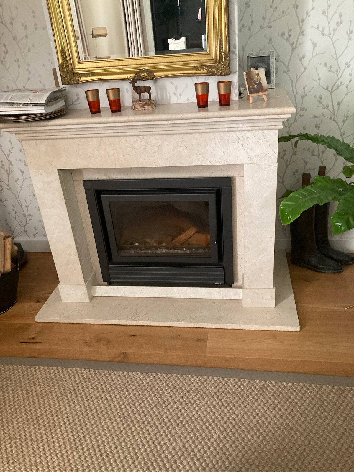 Inzethaard Hout, Huis en Inrichting, Haarden, Ophalen, Gebruikt, Inzethaard, Houthaard