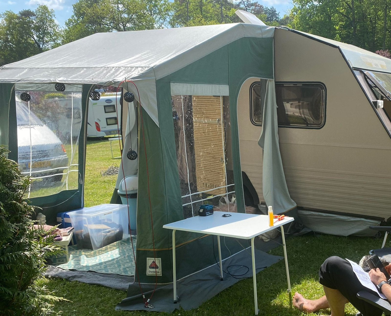 Dorema wintertent, Ophalen, Zo goed als nieuw, Tot en met 2