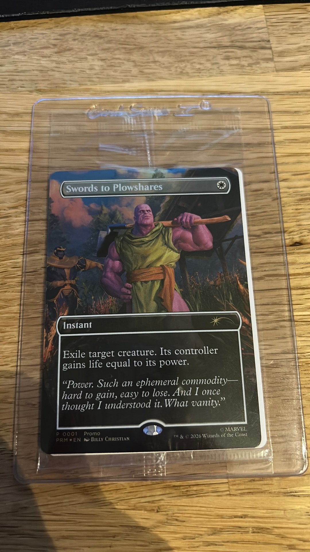 Psa exclusive thanos magic the gathering kaart., Ophalen of Verzenden, Nieuw