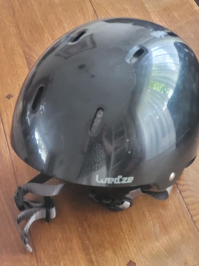 Skihelm Zwart (53-56 cm)/ rolschaatsen/ skeeleren/ skate, Ophalen of Verzenden, Gebruikt