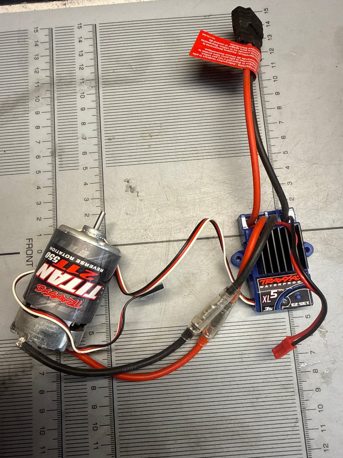 Traxxas Titan 550 Motor en XL-5 ESC Set, Elektro, Gebruikt, Ophalen of Verzenden, Onderdeel