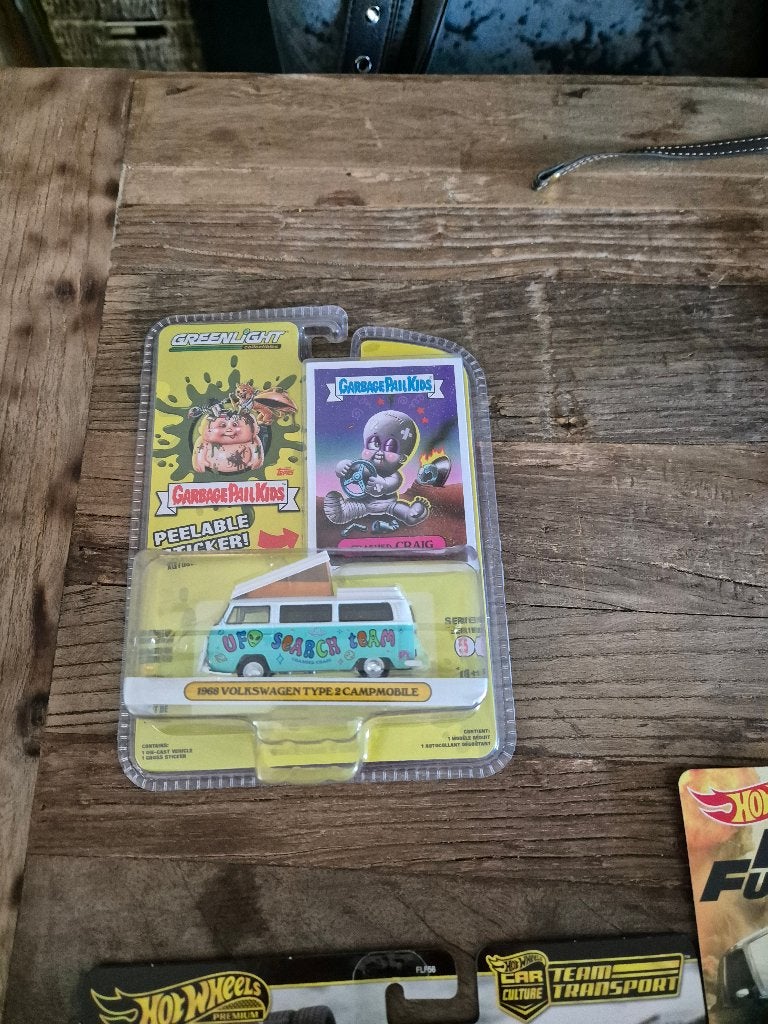 GREENLIGHT VOLKSWAGEN T2 CAMPER GARBAGE PAIL KIDS 1968, Ophalen of Verzenden, Nieuw, Auto